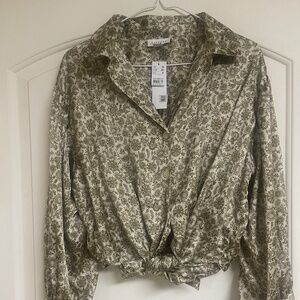 SATIN TOPSHOP BLOUSE